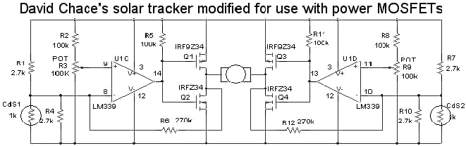 Simple Electronic Tracker Schematic